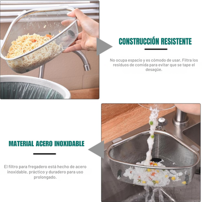 Filtro Esquinero “Cocina Siempre Limpia” – Acero Inoxidable